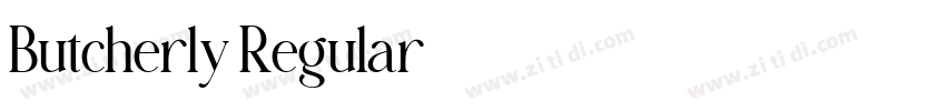 Butcherly Regular字体转换